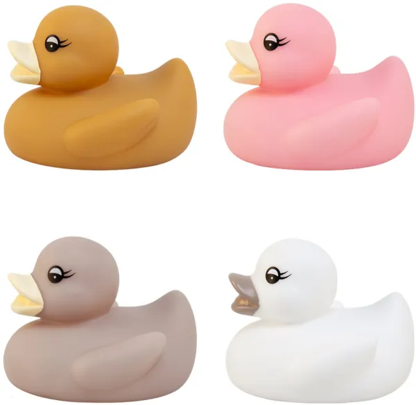 Canard de bain 4 pcs assortis en boîte