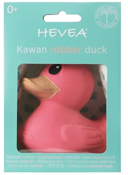 Hevea Kawan Mini Canard de Bain Mini Rose (1 pièce)