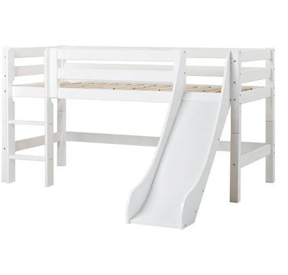 Hoppekids ECO Luxury lit mi-haut avec toboggan et échelle - 120x1200